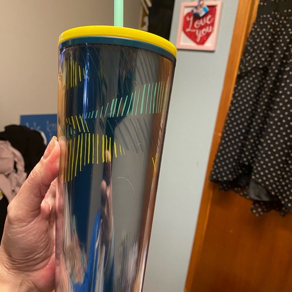 Starbucks NWT Mexico Release Blue & Yellow 24oz Tumbler - Picture 2 of 4